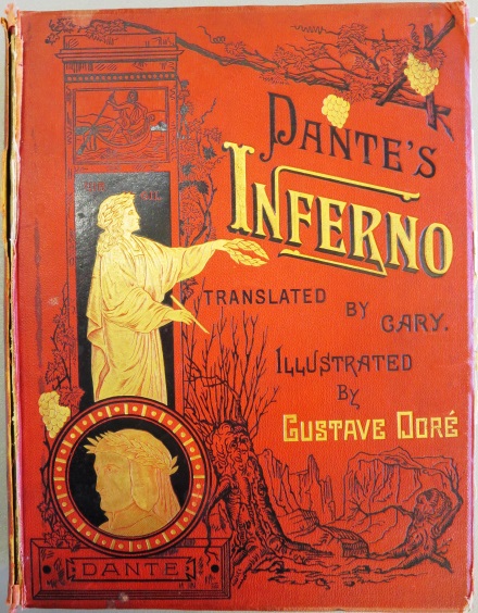 Dantes Inferno by Dante Alighieri Illustrated Vintage Book 